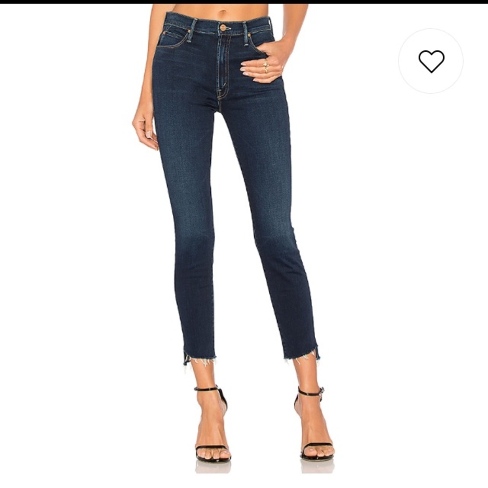 MOTHER Ankle Fray Jeans Size 25